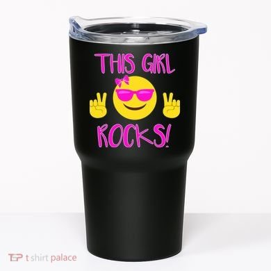 This Girl Rocks Funny Emoji Tumbler