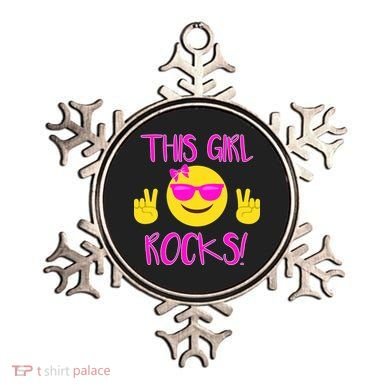 This Girl Rocks Funny Emoji Ornament