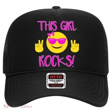 This Girl Rocks Funny Emoji Hat