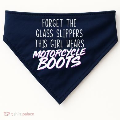This Girl Wears Motorcycle Boots USA-Made Doggie Bandana
