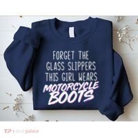 This Girl Wears Motorcycle Boots Sweatshirt thumb 2
