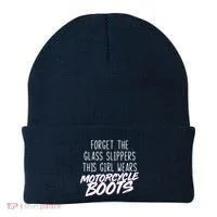 This Girl Wears Motorcycle Boots Beanie thumb 0