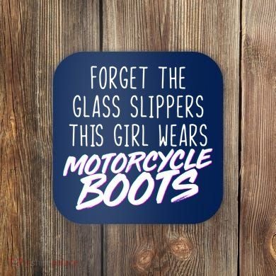 This Girl Wears Motorcycle Boots Coaster