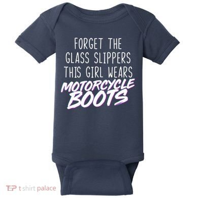 This Girl Wears Motorcycle Boots Baby Bodysuit