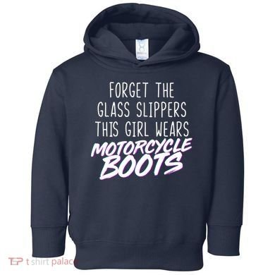 This Girl Wears Motorcycle Boots Toddler Hoodie