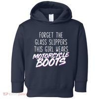 This Girl Wears Motorcycle Boots Toddler Hoodie thumb 0