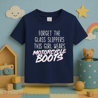 This Girl Wears Motorcycle Boots Toddler T-Shirt thumb 3