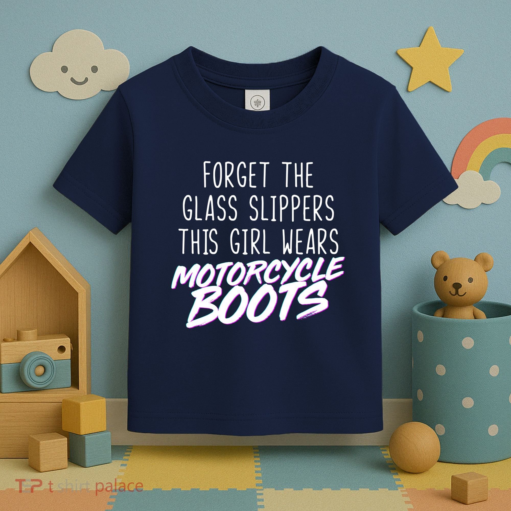 This Girl Wears Motorcycle Boots Toddler T-Shirt