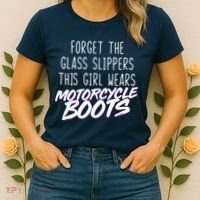 This Girl Wears Motorcycle Boots Women's T-Shirt thumb 2