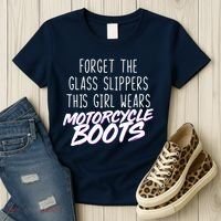 This Girl Wears Motorcycle Boots Women's T-Shirt thumb 3