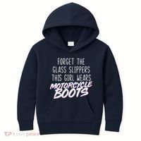This Girl Wears Motorcycle Boots Kids Hoodie thumb 0