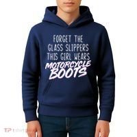 This Girl Wears Motorcycle Boots Kids Hoodie thumb 4