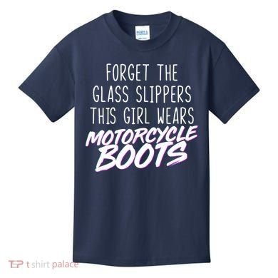 This Girl Wears Motorcycle Boots Kids T-Shirt