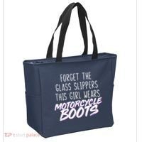 This Girl Wears Motorcycle Boots Tote Bag thumb 2