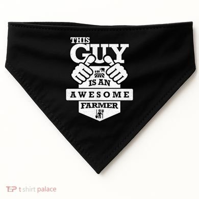 This Guy Is An Awesome Farmer USA-Made Doggie Bandana