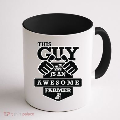 This Guy Is An Awesome Farmer Coffee Mug back