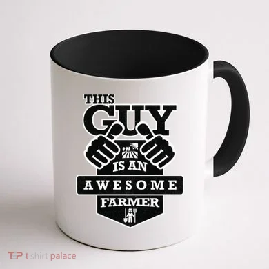 This Guy Is An Awesome Farmer Coffee Mug back