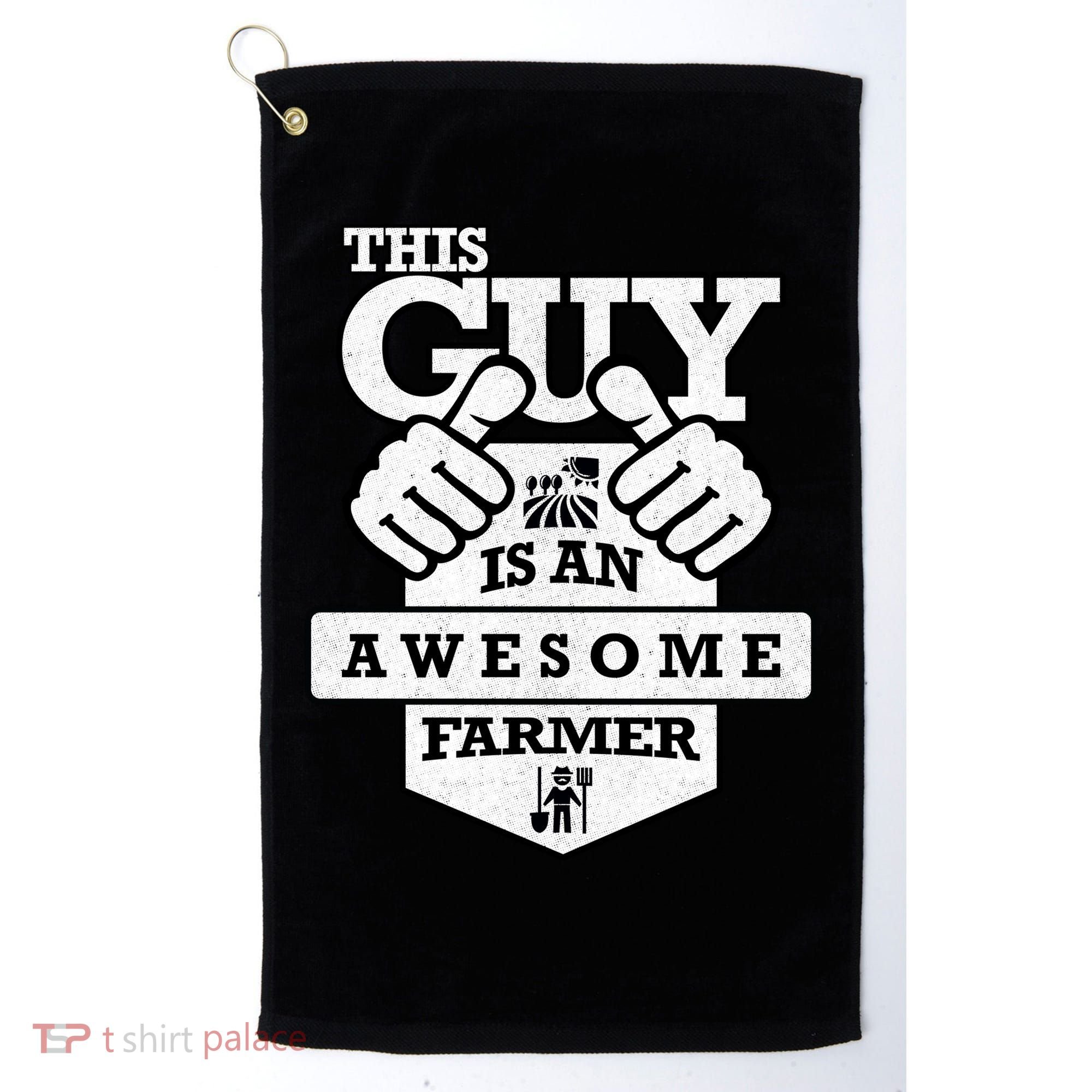 This Guy Is An Awesome Farmer Golf Towel