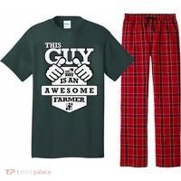 This Guy Is An Awesome Farmer Pajama Set thumb 0