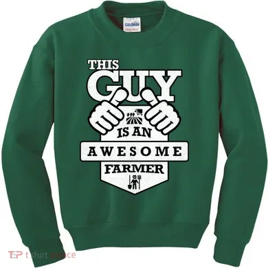 This Guy Is An Awesome Farmer Kids Sweatshirt