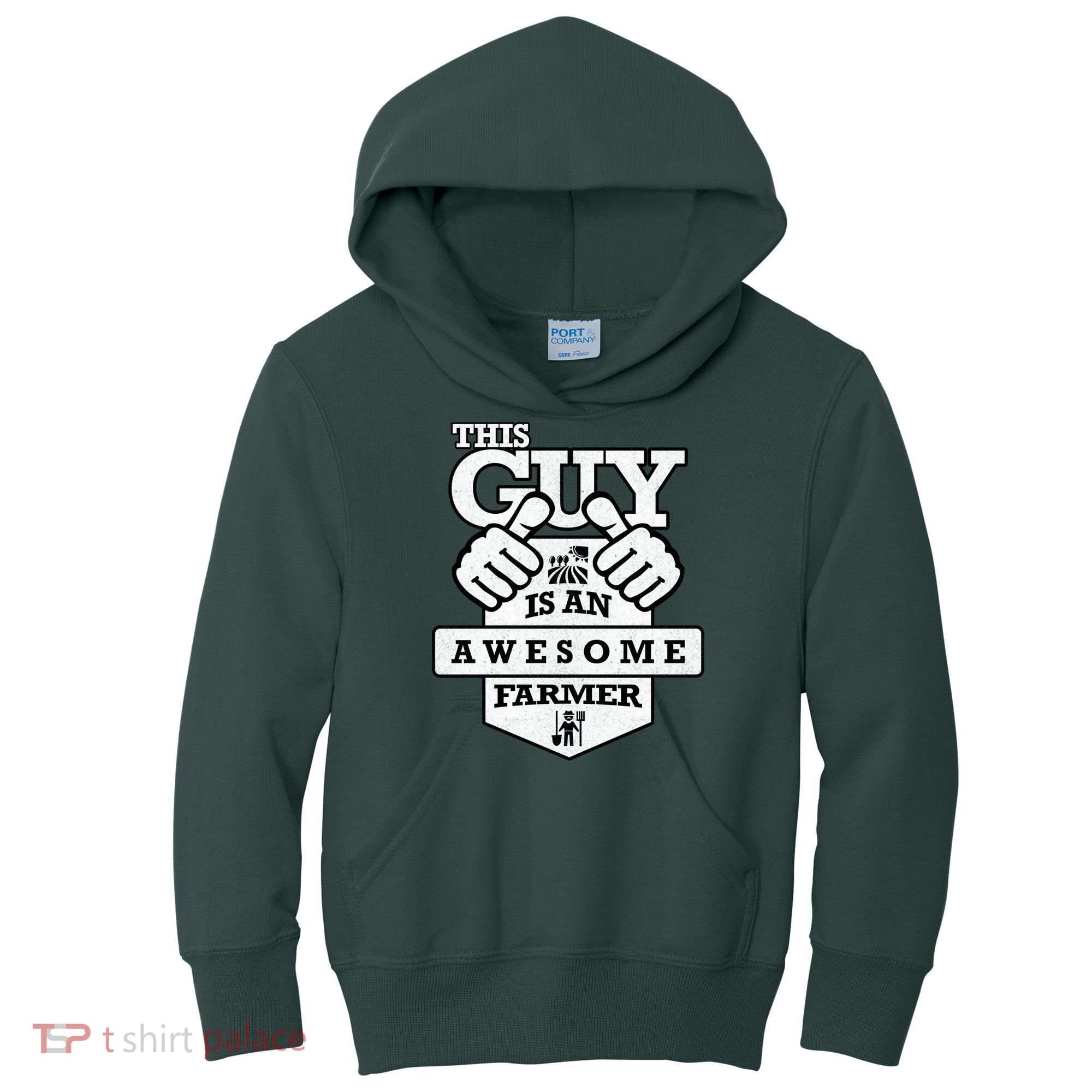 This Guy Is An Awesome Farmer Kids Hoodie