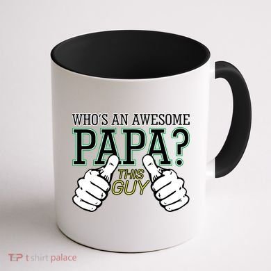 This Guy Is An Awesome Papa Coffee Mug back