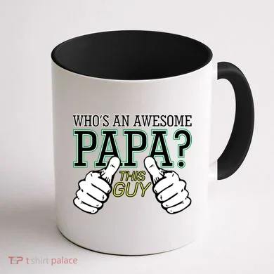 This Guy Is An Awesome Papa Coffee Mug back