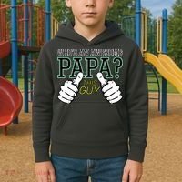 This Guy Is An Awesome Papa Kids Hoodie thumb 2