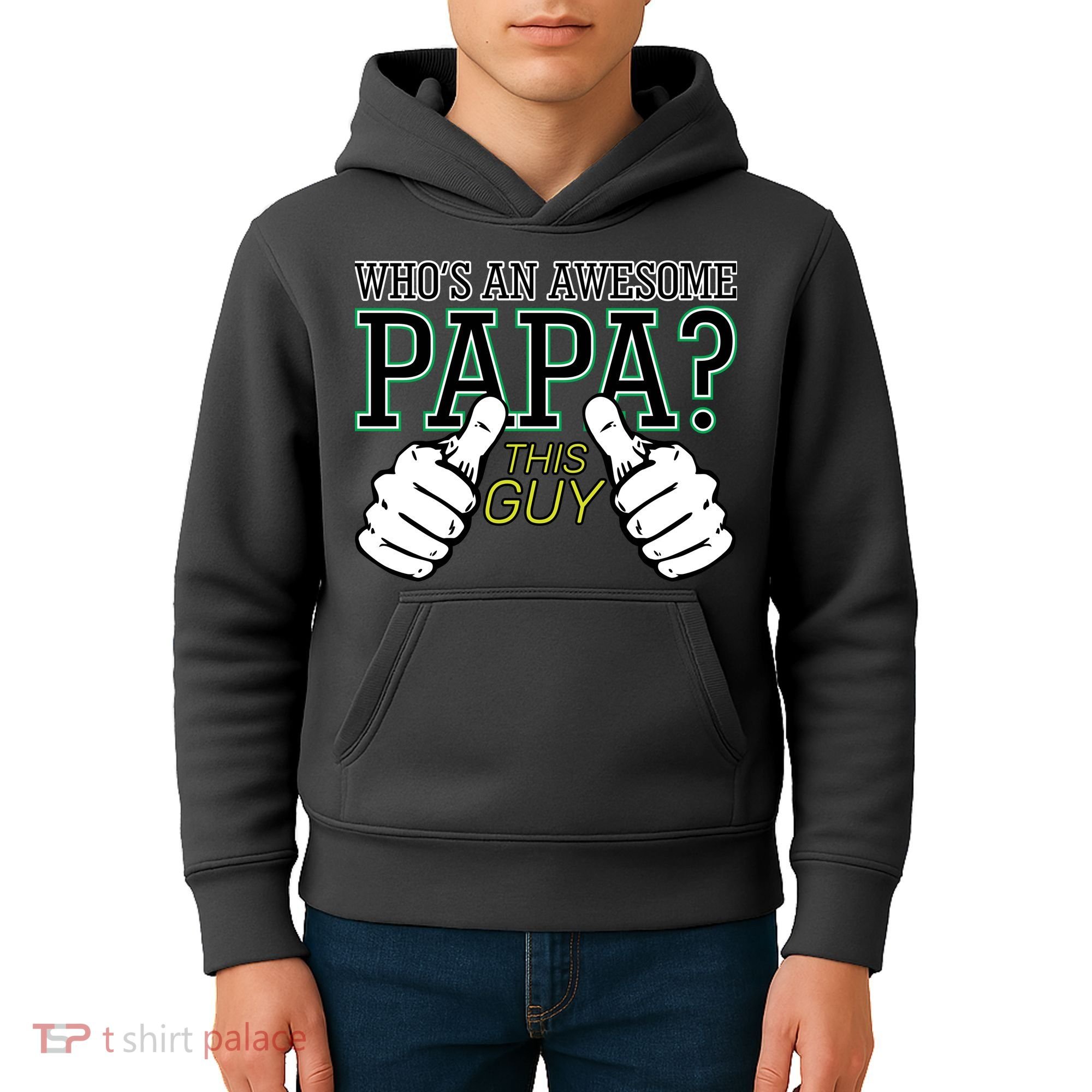 This Guy Is An Awesome Papa Kids Hoodie
