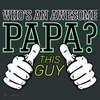 This Guy Is An Awesome Papa Kids Long Sleeve Shirt thumb 2