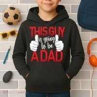 This Guy Is Going To Be A Dad Kids Hoodie thumb 2