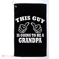 This Guy Is Going To Be A Grandpa Golf Towel thumb 0