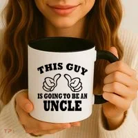 This Guy Is Going To Be An Uncle Coffee Mug thumb 3