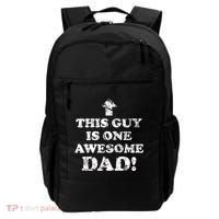 This Guy is One Awesome Dad Distressed Backpack thumb 0
