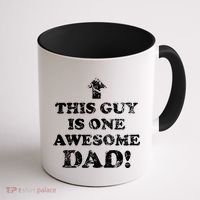 This Guy is One Awesome Dad Distressed Coffee Mug thumb 1