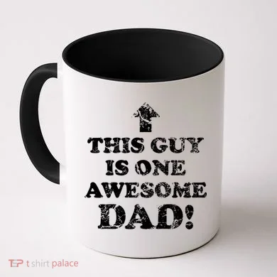 This Guy is One Awesome Dad Distressed Coffee Mug