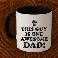 This Guy is One Awesome Dad Distressed Coffee Mug thumb 2