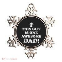 This Guy is One Awesome Dad Distressed Ornament thumb 0