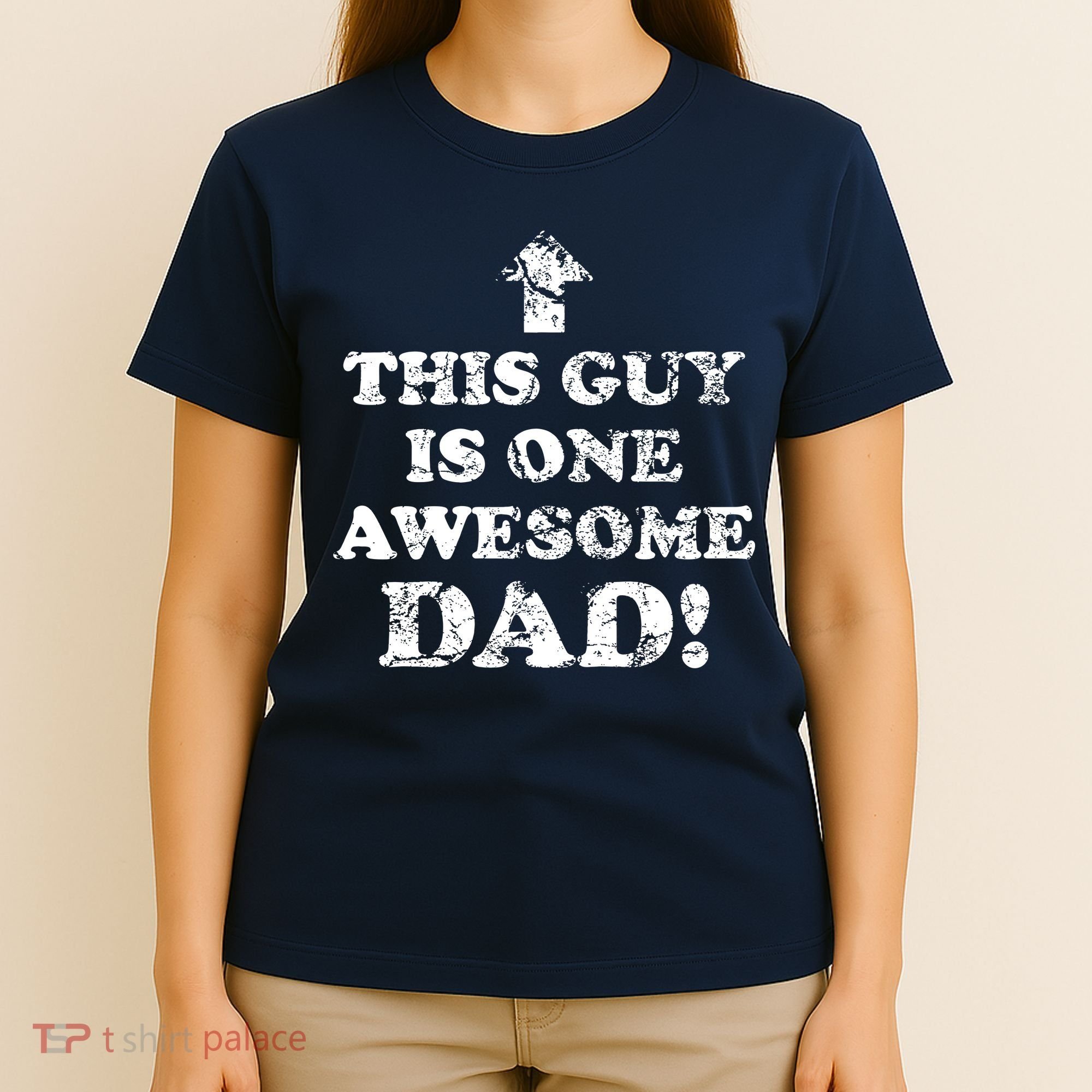This Guy is One Awesome Dad Distressed T-Shirt