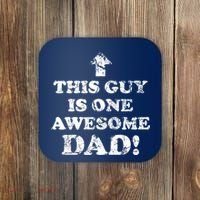 This Guy is One Awesome Dad Distressed Coaster thumb 0