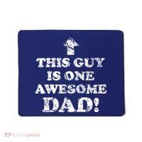 This Guy is One Awesome Dad Distressed Mousepad thumb 0