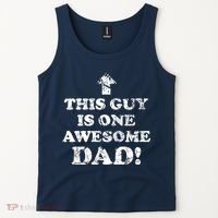 This Guy is One Awesome Dad Distressed Tank Top thumb 2