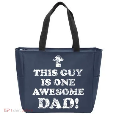 This Guy is One Awesome Dad Distressed Tote Bag