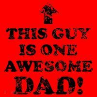 This Guy is One Awesome Dad Distressed Santa Hat thumb 1