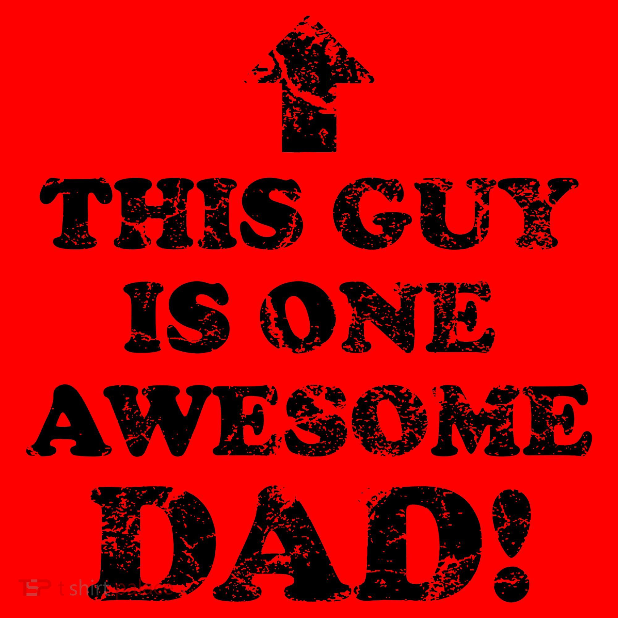 This Guy is One Awesome Dad Distressed Santa Hat
