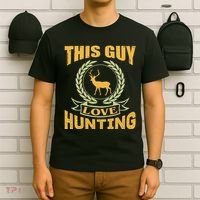 This Guy Love Hunting T-Shirt thumb 6