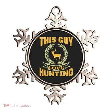 This Guy Love Hunting Ornament