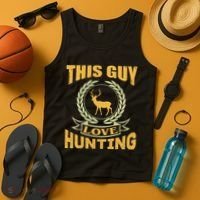 This Guy Love Hunting Tank Top thumb 4