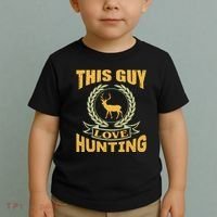 This Guy Love Hunting Toddler T-Shirt thumb 2