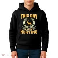 This Guy Love Hunting Kids Hoodie thumb 4